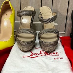 Christian Loubouton Caden’s 140 silver chain/rope